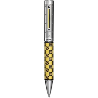 Montegrappa Harry Potter Hufflepuff Kugelschreiber aus Edelstahl, mit Hufflepuff Logo, in der Farbe Gelb, mit Dreh-Mechanik, Maße: 14.1 x 1.48 cm, 60 g, ISHPRBHP