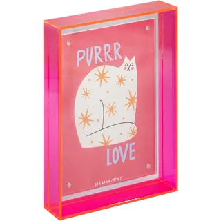 walther design Bilderrahmen 13x18 cm, rosa Portraitrahmen Neon Summertime TC318R