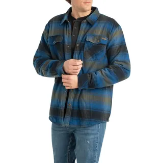 Legendary Whitetails Archer Herren-Flanell-Thermo-gefütterte Hemdjacke, gesteppt, isoliert, kariert, Arbeits-Oberbekleidung, Cabin Cobalt Plaid, XL