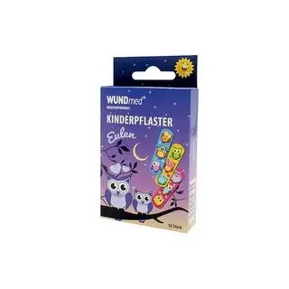 WUNDmed® Pflaster Eulen 02-078 bunt 1,9 x 6,3 cm, 10 St.