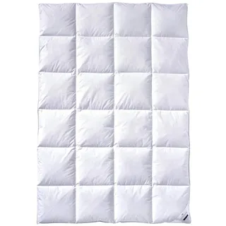 Billerbeck Daunendecke Martina® - 135 x 200 cm Decke - Ganzjahresdecke - allergikergeeignet – 90% Gänsedaunen, 10% Gänsefedern - weiß