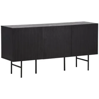 Livetastic Sideboard , Schwarz , Metall, Holzwerkstoff , 150x75x42 cm , stehend , Kleinmöbel, Kommoden, Sideboards