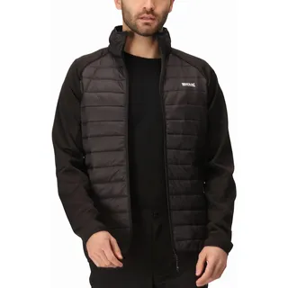 Regatta Herren Jacke Outdoorjacke Clumber IV Hybrid, Farbe:Schwarz, Artikel:-800 Black, Größe:2XL