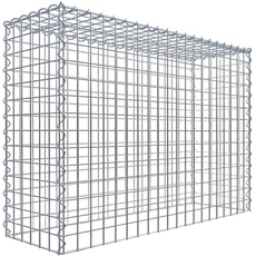 Bild Gabione, silbergrau, Maschenweite 5 cm x 5 cm,