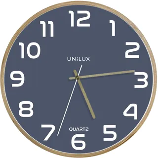 Unilux BALTIC 31,5 cm Quarz Wanduhr hellblau
