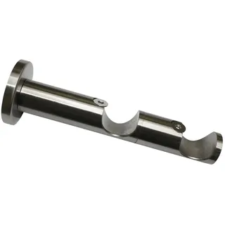 GARDINIA Kombiträger für Wand Windsor für Ø 25 mm Edelstahl