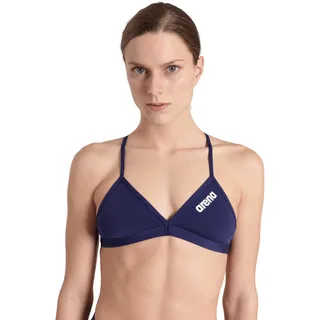 Arena Bustier-Bikini Damen Blau/Weiß 40