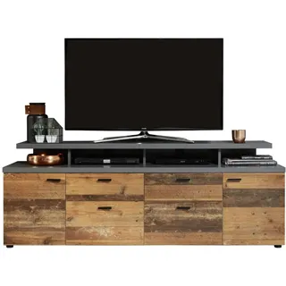 Home Affaire Mood TV-Lowboard 180 x 66 x 47 cm Alteiche/Holz