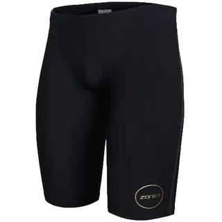 ZONE3 Herren Mf-x Performance Gold FINA-genehmigte Badehose, Herren, SW18MFJX101/38, schwarz/goldfarben, 48