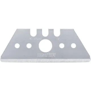 Martor 10 x Trapezklinge, Ersatzklingen Cuttermesser, Sicherheitsmesser, 19 mm, Scharf, Abgerundet, 2-fach Nutzbar, Nr. 65232