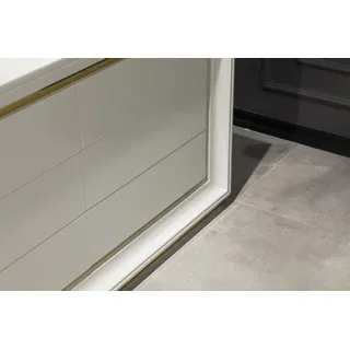 Kommode Spiegel moderner Stil Weiß Sideboard Schubladen zur Aufbewahrung - Weiß