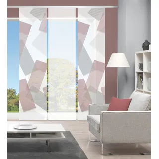 Vision Schiebegardine »NAYAH« Paneelwagen 3 Stk. tlg. SET,SCHIEBEVORHANG,BAMBUS,DIGITALDRUCK, rot