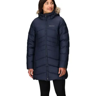 Marmot Damen Wm's Montreal Coat, Leichte Daunenjacke, wasserdichter Daunenparka, warmer Wintermantel, regendichte Winterjacke, winddichte Funktionsjacke mit Kapuze, Midnight Navy, XL