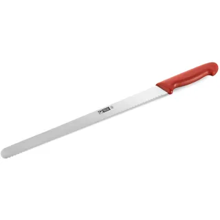 Thermohauser Konditormesser Tortenmesser 36 cm Rot, Stahl, rostfrei, einseitiger Wellenschliff, Kunststoffgriff