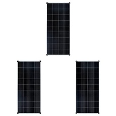 Solarmonokristalline Solar Panel Genusssolar monokristallines 170 W 12V Solarmodul Solarplatte, ideal für den Garten Camper Caravan, 3er Packung