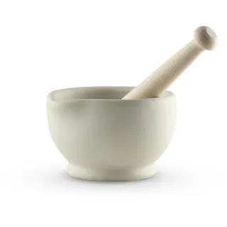 MB947003 Milton Brook Stößel und Mörser, verglastes Porzellan, Größe 1, 11,2 cm Durchmesser, Weiß