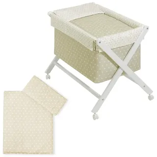 Interbaby 90042-05 Babywiege Modell Star, beige, 8.06 kg