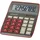 840 DR Tischrechner; dunkelrot/grau