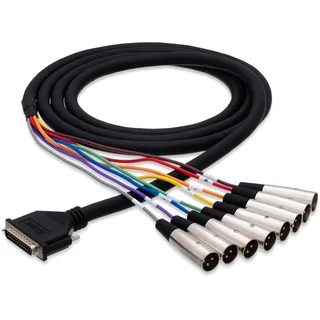 Hosa Technology Hosa DTM-803 DB25 auf XLR3M-Kabelschlange, symmetrisch, 3 m