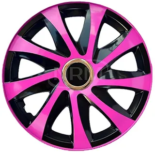 NRM Radzierblende Drift EXTRA schwarz/pink 16 Zoll 4er Set