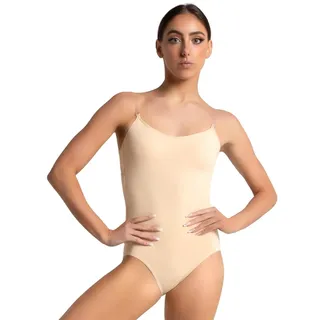 Capezio Damen Camisole Leotard w/BraTek Gymnastikanzug, Nude, M