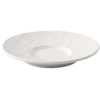 Villeroy und Boch Manufacture Rock Blanc Mokka-/ Espresso-Untertasse, 12 cm, Premium Porzellan, Weiß