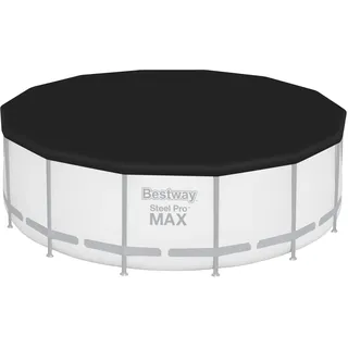 BESTWAY Poolabdeckung schwarz Ø 427 cm