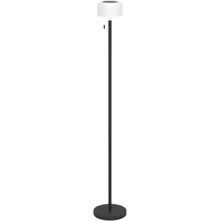 EGLO Solar-LED-RGBW-Stehleuchte Kunststoff/ Stahl  m. Zugschalter IP54 schwarz/weiß