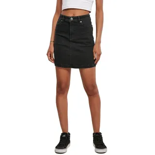 Urban Classics Organic Stretch Kurzer Rock Mit Hoher Taille - Black Washed - 32