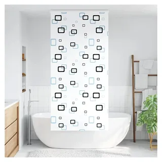 Duschrollo mit Kassette, Blasenmuster, PEVA, 240x100cm, Kindersicherheit, Montage erforderlich
