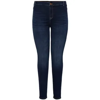 ONLY Carmakoma Damen Carhuba Hw Skinny Jeggings Dbd DNM Noos Jeans, Dark Blue Denim, 46W / 32L EU