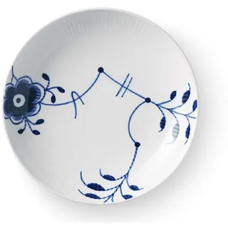 Royal Copenhagen Blue Fluted Mega Blau gerippter Teller aus Porzellan gefertigt, Rund, 20cm 1016904