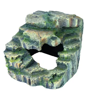 Trixie Eck-Fels mit Höhle und Plattform 19 x 16 x 18 cm Grau