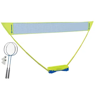 Donic Schildkröt Badminton-Set Compact, inklusive Netz, 2 Schläger und 2 Bälle