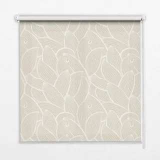 Tulup Rollo Lichtdurchlässig 140x180 cm Blätter , Textil , 140x180 cm , Heimtextilien, Vorhänge, Rollos