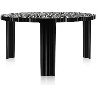 Kartell T-Tisch, Bambus, schwarz, 50 x 28 x 50 cm