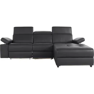 Home Affaire Ecksofa Kilado Kunstleder L-Form 3-Sitzer Schwarz