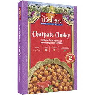 TRULY INDIAN Punjabi Chatpate Choley, Indisches Fertiggericht mit Kichererbsen und Tomaten (6 x 300 g)