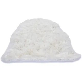 Gino Falcone Fellteppich »Mia« fellförmig 75 mm Höhe Kunstfell, Hochflor - besonders weich durch Microfaser, weiß