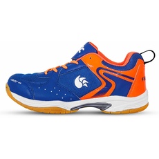 DSC Unisex – Erwachsene Court 44 Badminton Schuhe, Marineblau-Orange, 8