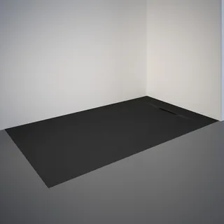 Schulte Duschwanne ExpressPlus Extraflach Rechteck 160 cm, x 90 cm Anthrazit