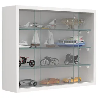 VCM Wandregal »Hängevitrine Wandvitrine Sammel Deko Drivalo S«, weiß