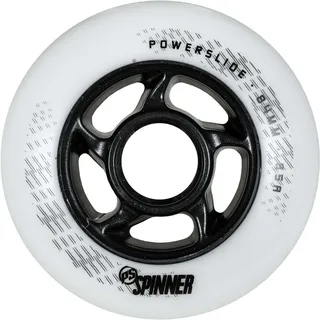 Powerslide Spinner 85a Rad 4 Einheiten - White / Black - 84 mm