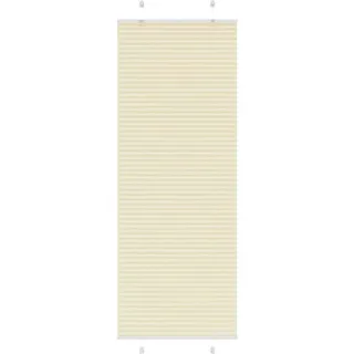 vidaXL Plissee Creme 80x200 cm Stoffbreite 79,4 cm Polyester