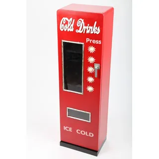 point-home Design-Schrank "Cold Drinks", Retro, rot, 88cm
