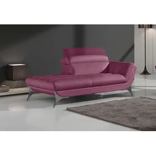 Egoitaliano Recamiere Leder 1-Sitzer Rot