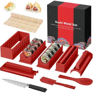 COFI 1453 Sushi-Roller Set 12-teilig rot