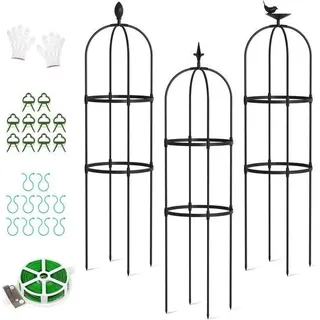Klimmhilfe Obelisk Set 3teilig 120cm Metall