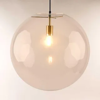 s.luce Orb 1-flg. Ø 50 cm rund Gold/Klar Glas