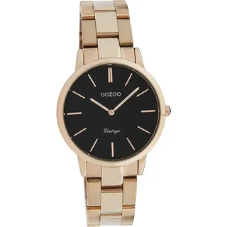 Oozoo Damen Armbanduhr rosegold Analog C20049 Vintage Series Edelstahl D2UOC20049